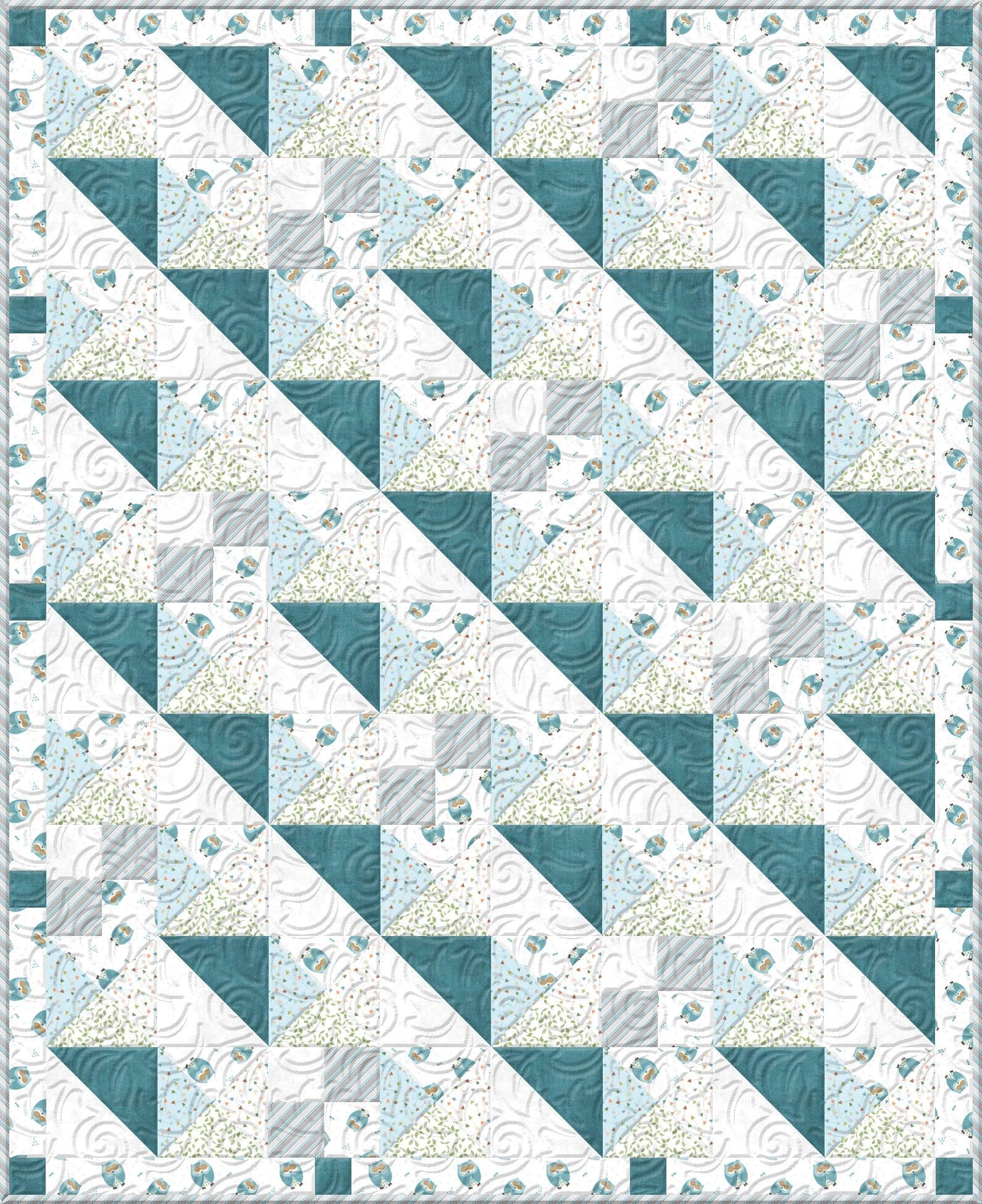 Basic Medium Throw Quilt #12 - Free Digital Download-Wilmington Prints-My Favorite Quilt Store