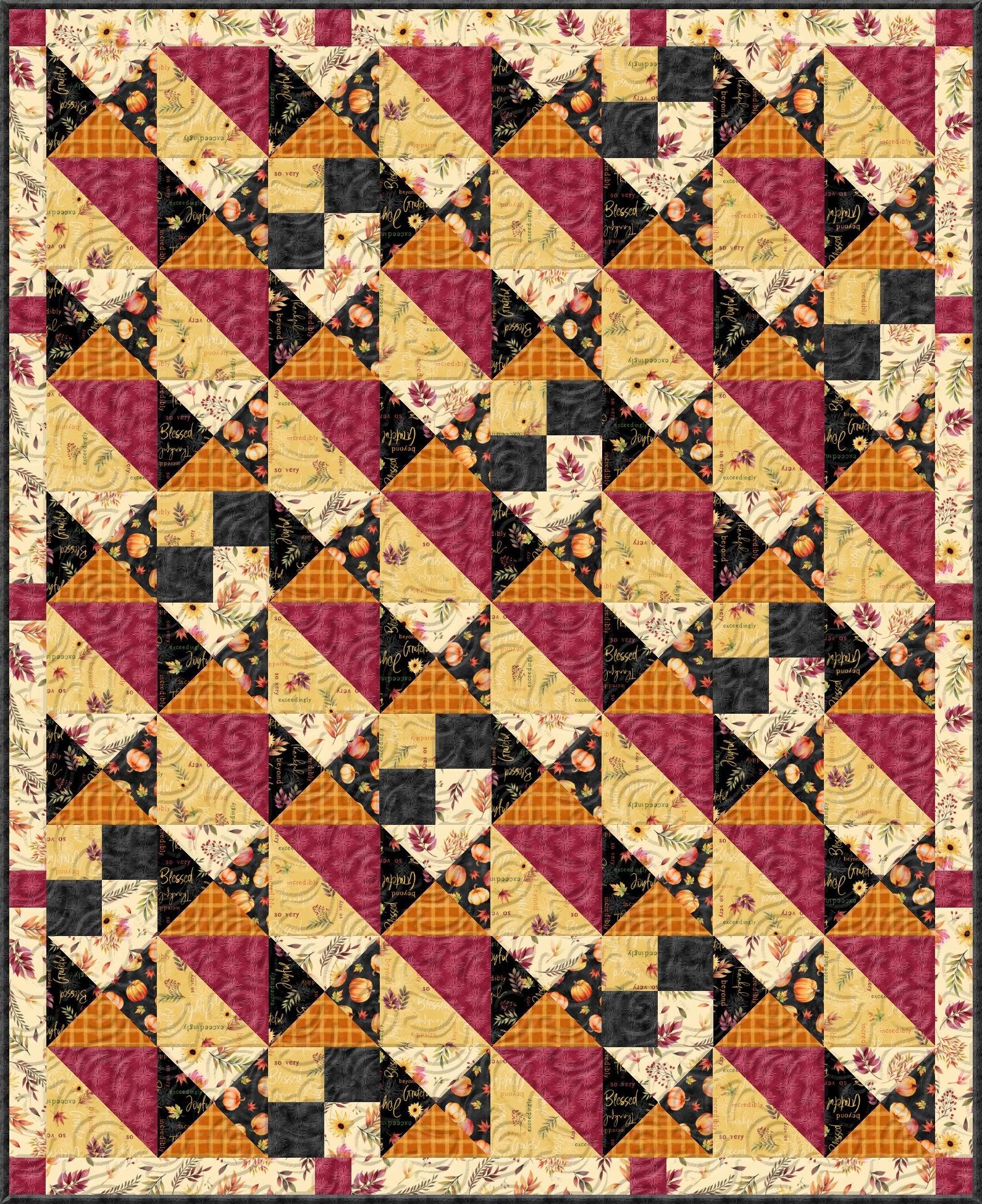 Basic Medium Throw Quilt #12 - Free Digital Download-Wilmington Prints-My Favorite Quilt Store