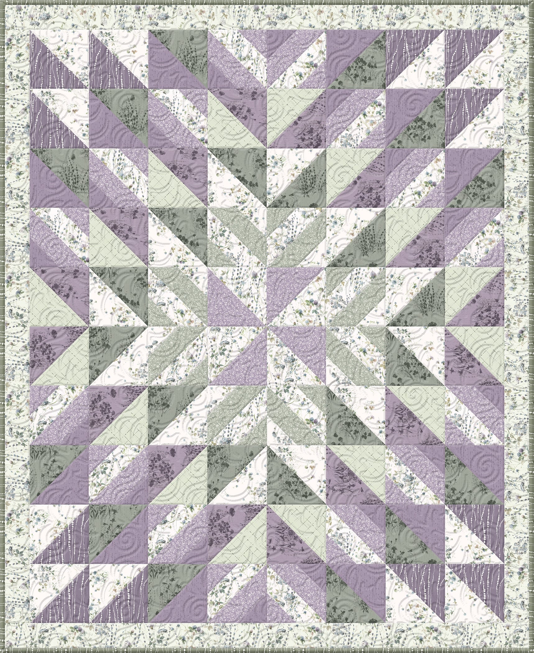 Basic Medium Throw Quilt #13 - Free Digital Download-Wilmington Prints-My Favorite Quilt Store