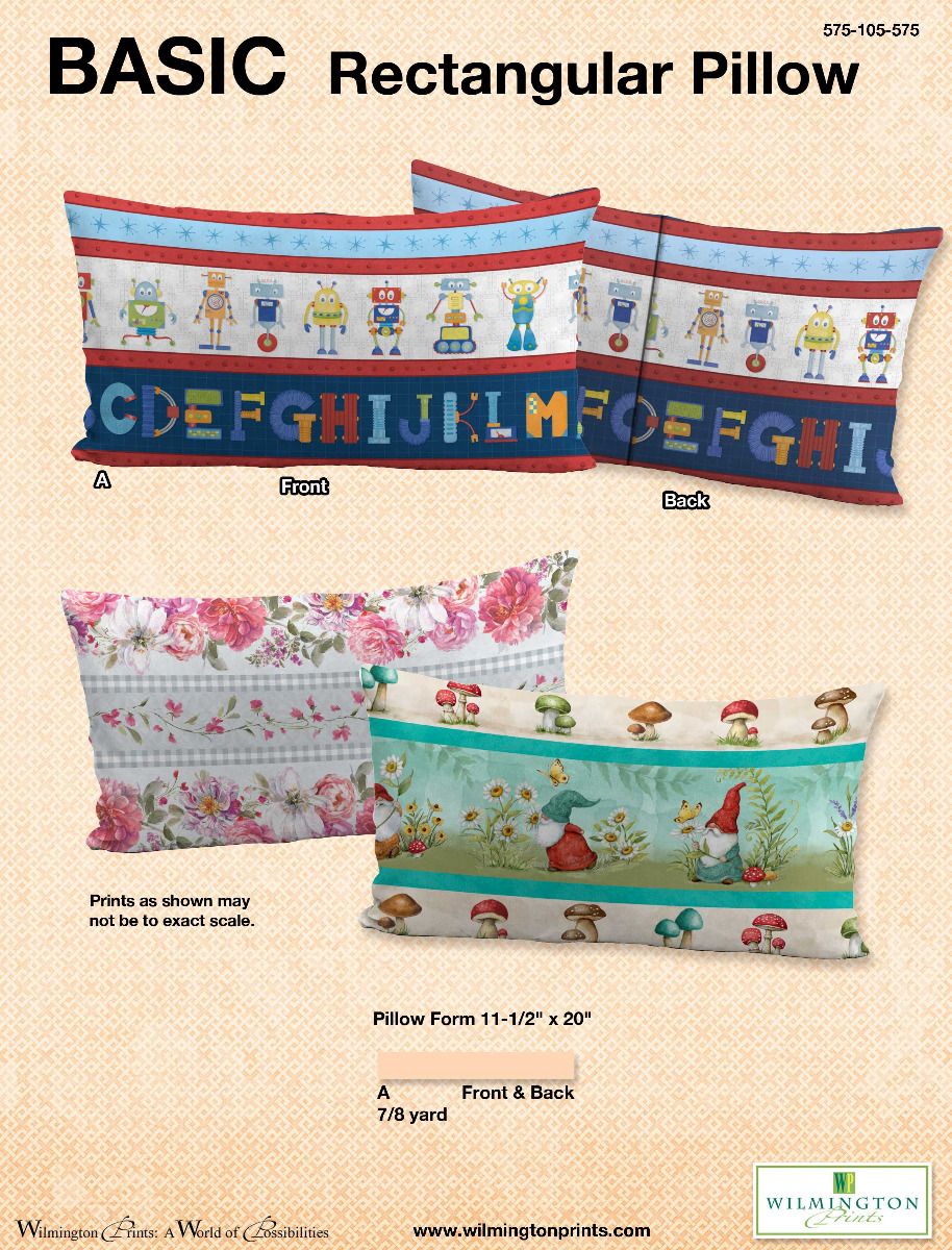 Basic Rectangular Pillow - Free Digital Download-Wilmington Prints-My Favorite Quilt Store