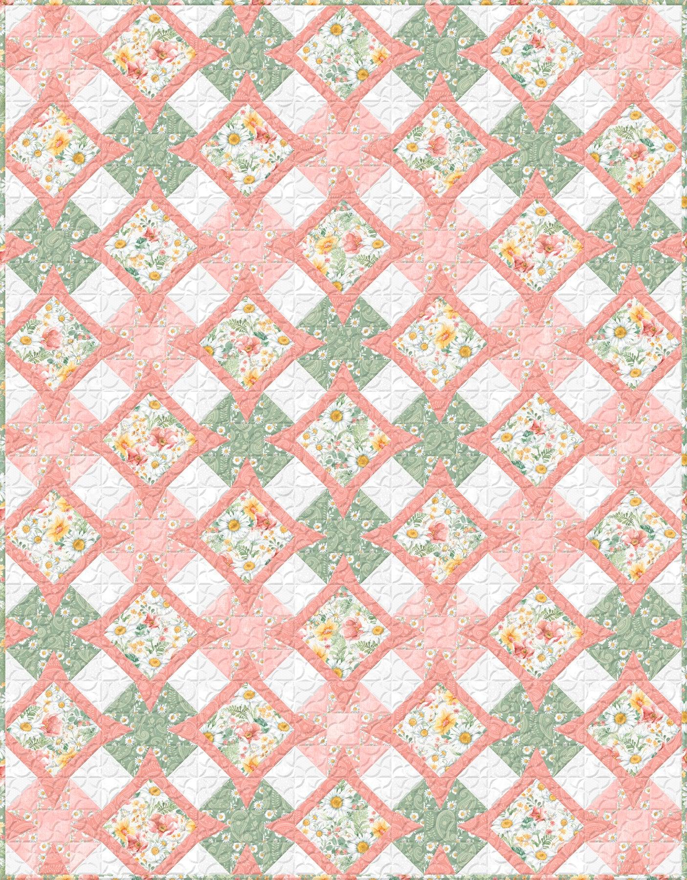 Basic Twin Quilt #7 - Free Digital Download-Wilmington Prints-My Favorite Quilt Store