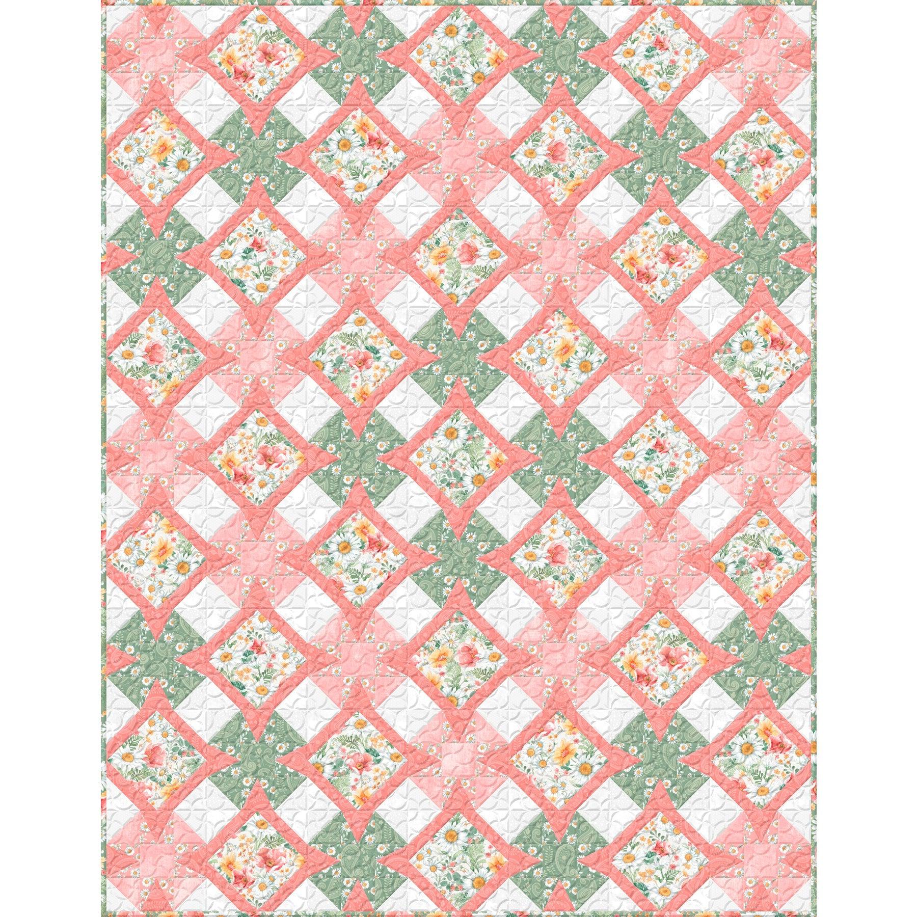Basic Twin Quilt #7 - Free Digital Download-Wilmington Prints-My Favorite Quilt Store