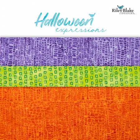 Batiks Tjaps Halloween Expressions Fat Quarter Bundle 21pc.-Riley Blake Fabrics-My Favorite Quilt Store