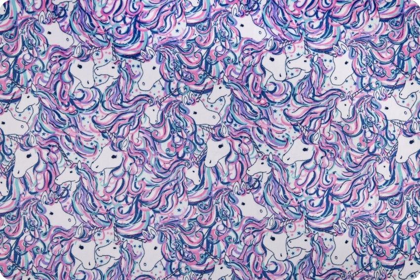 Be A Unicorn 2 Digital Cuddle® Fuchsia Fabric-Shannon Fabrics-My Favorite Quilt Store