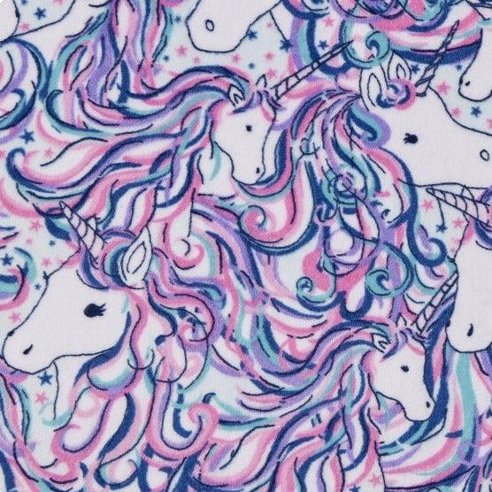 Be A Unicorn 2 Digital Cuddle® Fuchsia Fabric