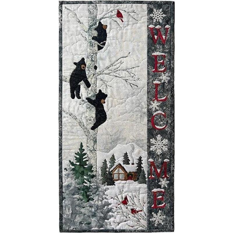 Bear Foot Lodge Wall Hanging Quilt Kit