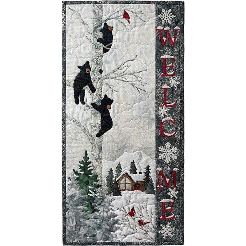 Bear Foot Lodge Wall Hanging Quilt Kit-Hoffman Fabrics-My Favorite Quilt Store