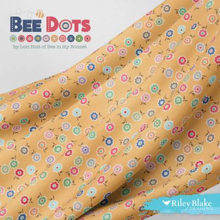 Bee Dots Fat Quarter Bundle 50pc.-Riley Blake Fabrics-My Favorite Quilt Store
