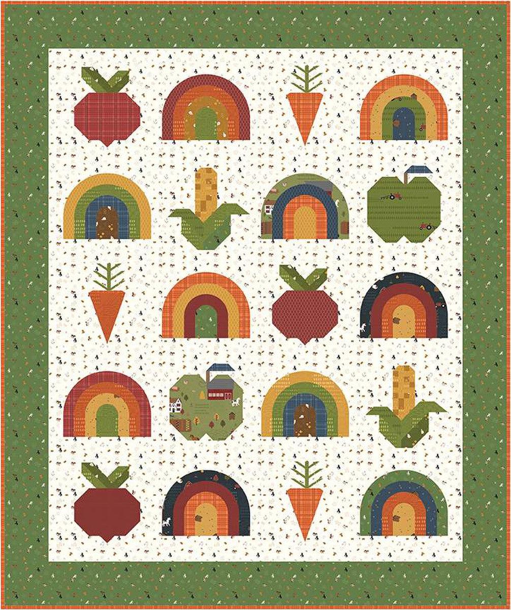Bee Sew Inspired Eat the Rainbow Quilt Pattern-Riley Blake Fabrics-My Favorite Quilt Store