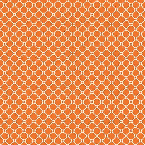 Beggar's Night Orange Bones Fabric