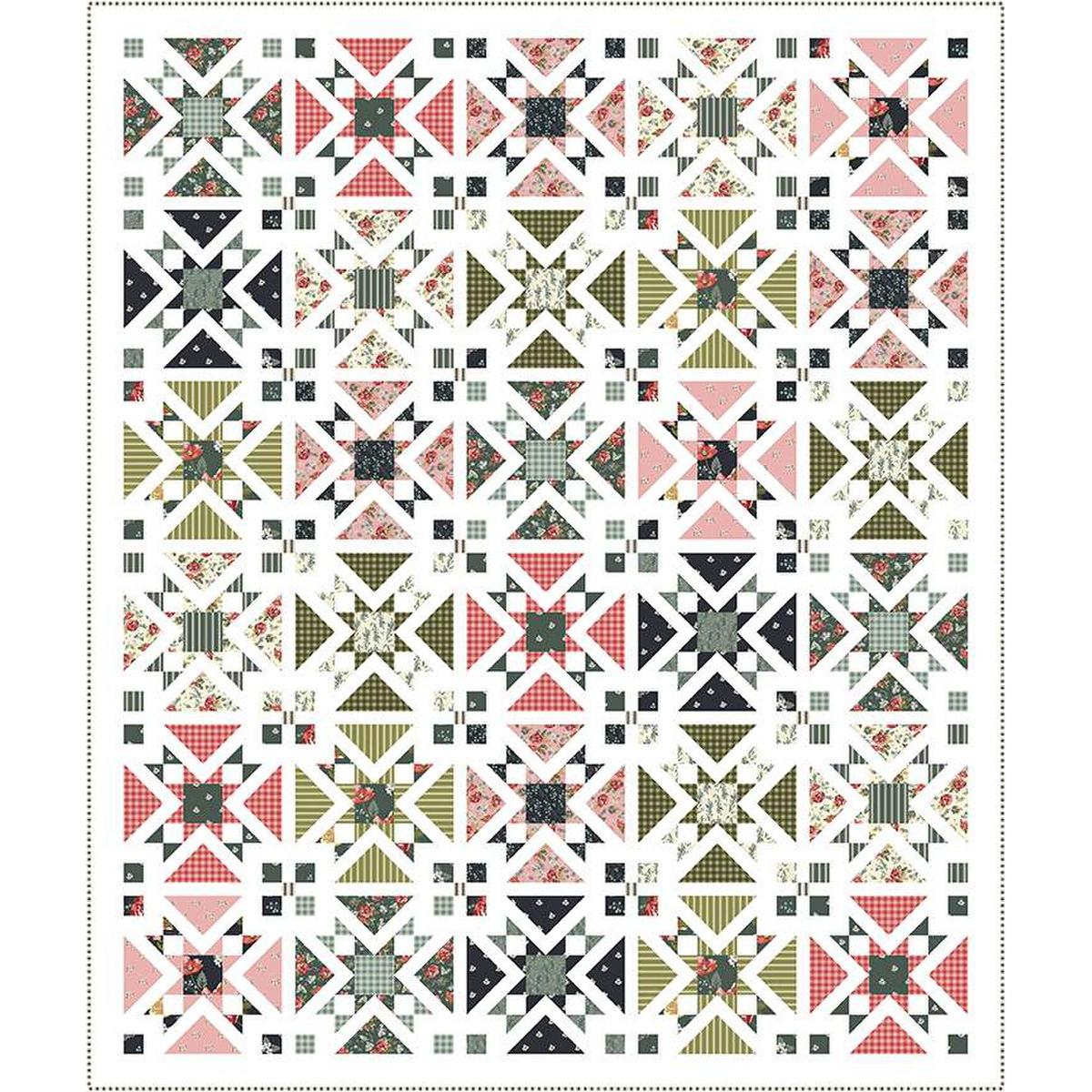 Bellissimo Gardens Confetti Stars Quilt Boxed Kit-Riley Blake Fabrics-My Favorite Quilt Store