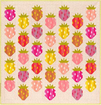 Berry Season Kona Cotton Quilt Kit-Robert Kaufman-My Favorite Quilt Store