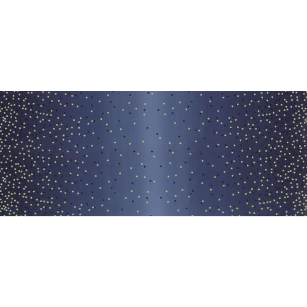 Best Ombre Confetti Indigo Metallic Dot Fabric