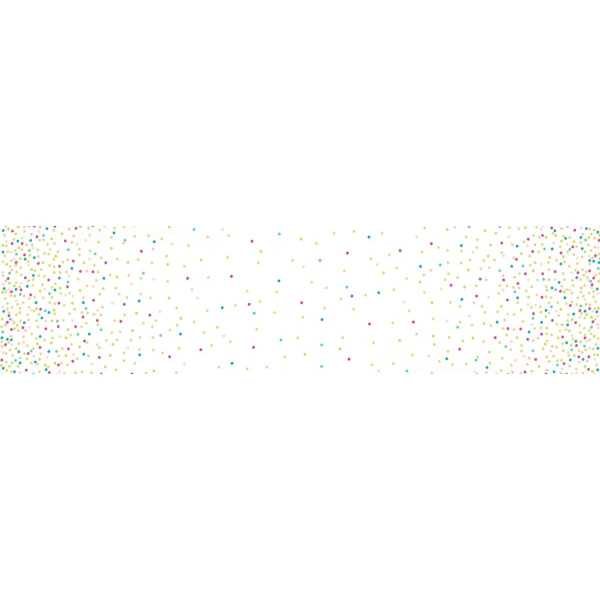 Best Ombre Confetti White Multi Metallic Dot Fabric