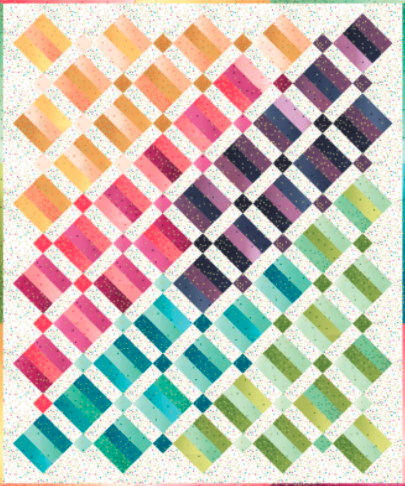 Best of Ombre Confetti Ombre Tiles Quilt Kit-Moda Fabrics-My Favorite Quilt Store