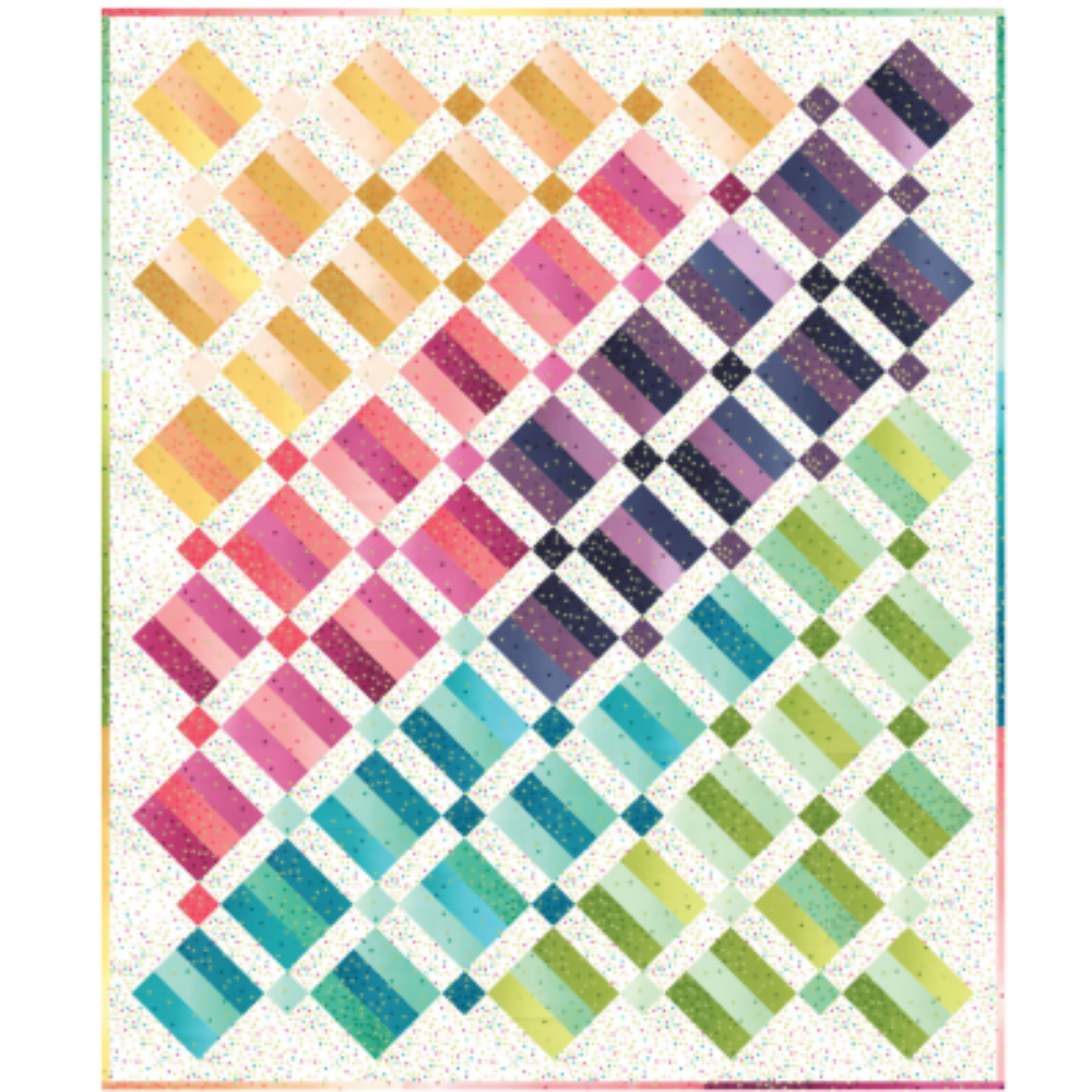 Best of Ombre Confetti Ombre Tiles Quilt Kit-Moda Fabrics-My Favorite Quilt Store