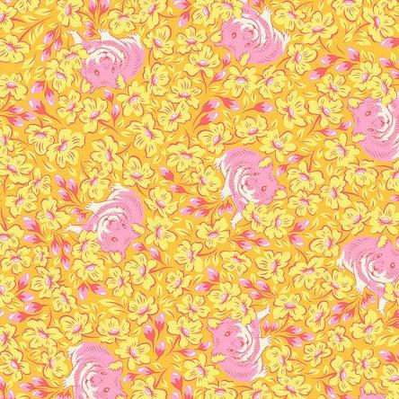 Besties Buttercup Chubby Cheeks Fabric-Free Spirit Fabrics-My Favorite Quilt Store