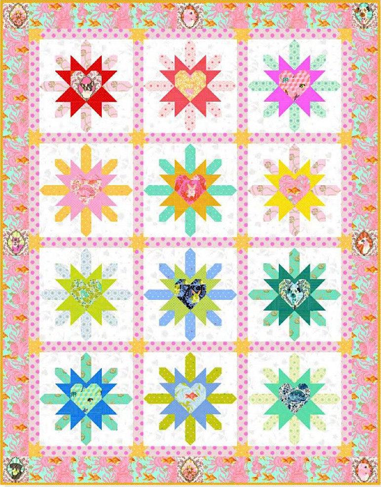 Besties Heart Burst Quilt Kit-Free Spirit Fabrics-My Favorite Quilt Store