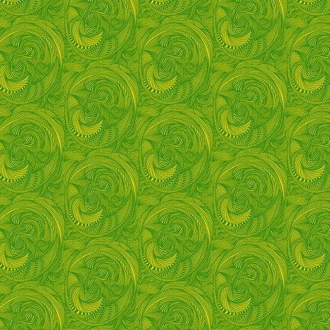 BioGeo-3 Lemon-Lime Citrus Squeeze Fabric-Free Spirit Fabrics-My Favorite Quilt Store