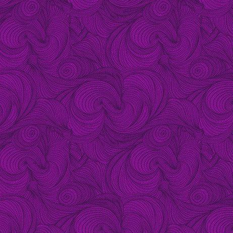 BioGeo-3 Plum Flip Fabric-Free Spirit Fabrics-My Favorite Quilt Store