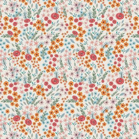 Bird Garden Eggshell Malena Fabric-Free Spirit Fabrics-My Favorite Quilt Store