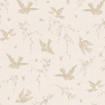 Birdsong Cream Birds Fabric-Maywood Studio-My Favorite Quilt Store