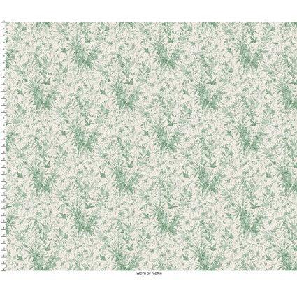 Birdsong Sage Green Flowers and Birds Fabric-Maywood Studio-My Favorite Quilt Store