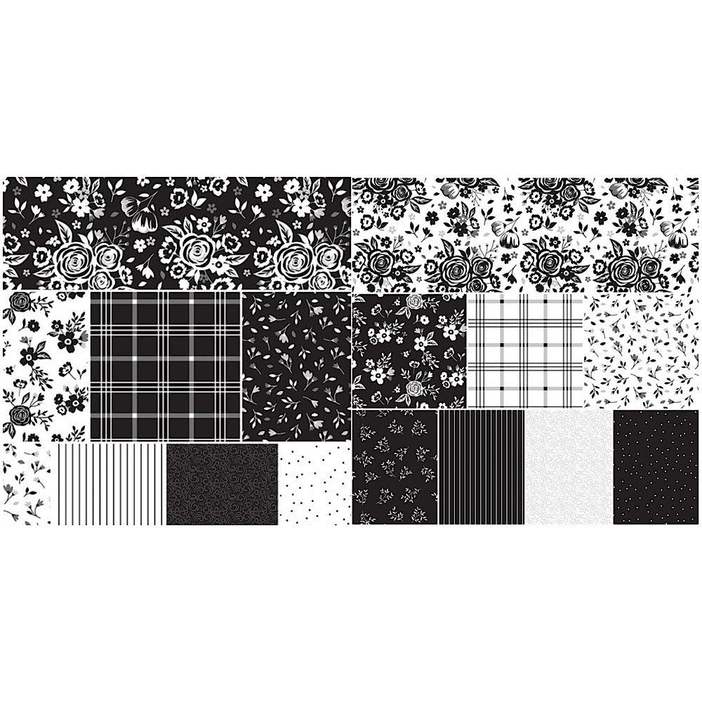 Black Tie 2½" Rolie Polie-Riley Blake Fabrics-My Favorite Quilt Store