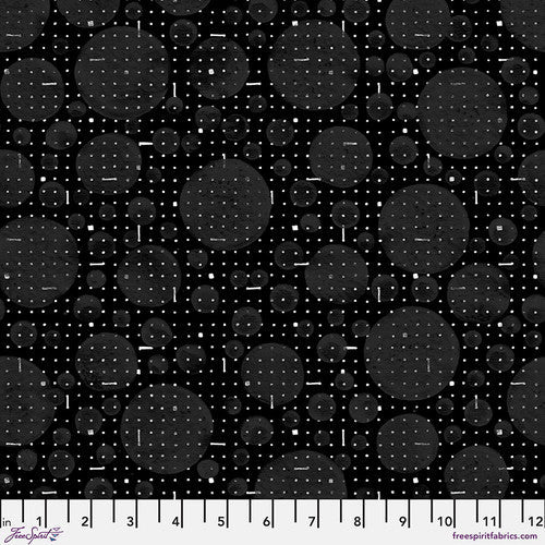 Black and White Musical Black Poco Fabric-Free Spirit Fabrics-My Favorite Quilt Store