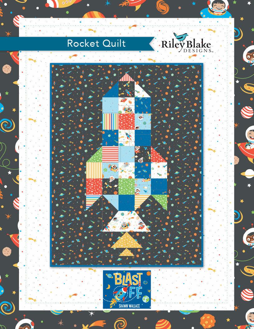 Blast Off Rocket Quilt Pattern - Free Digital Download-Riley Blake Fabrics-My Favorite Quilt Store