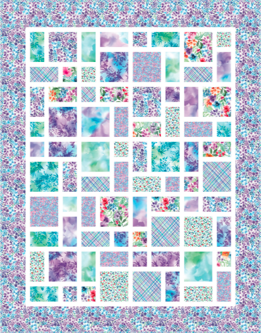 Bloom Bright Double Delight Quilt Kit-Maywood Studio-My Favorite Quilt Store