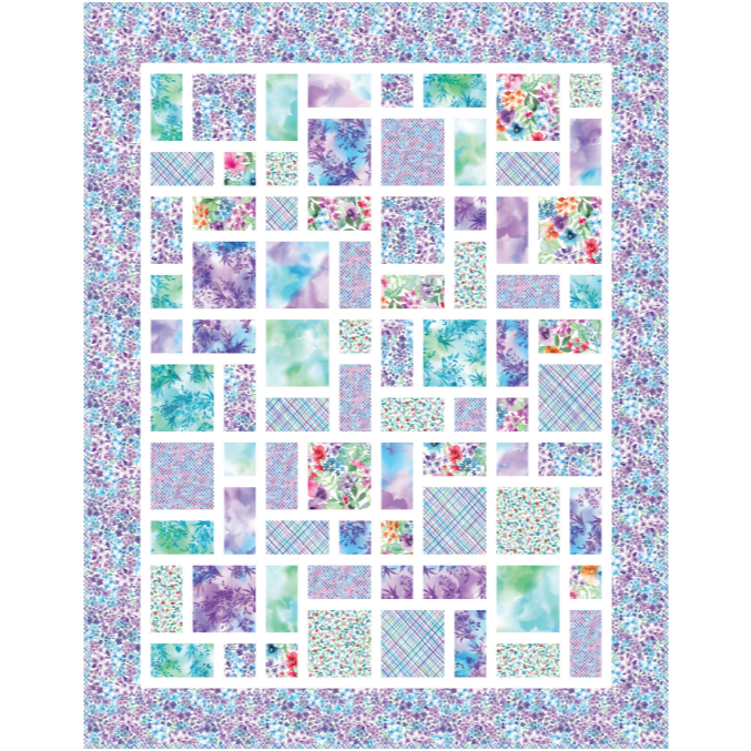 Bloom Bright Double Delight Quilt Kit-Maywood Studio-My Favorite Quilt Store