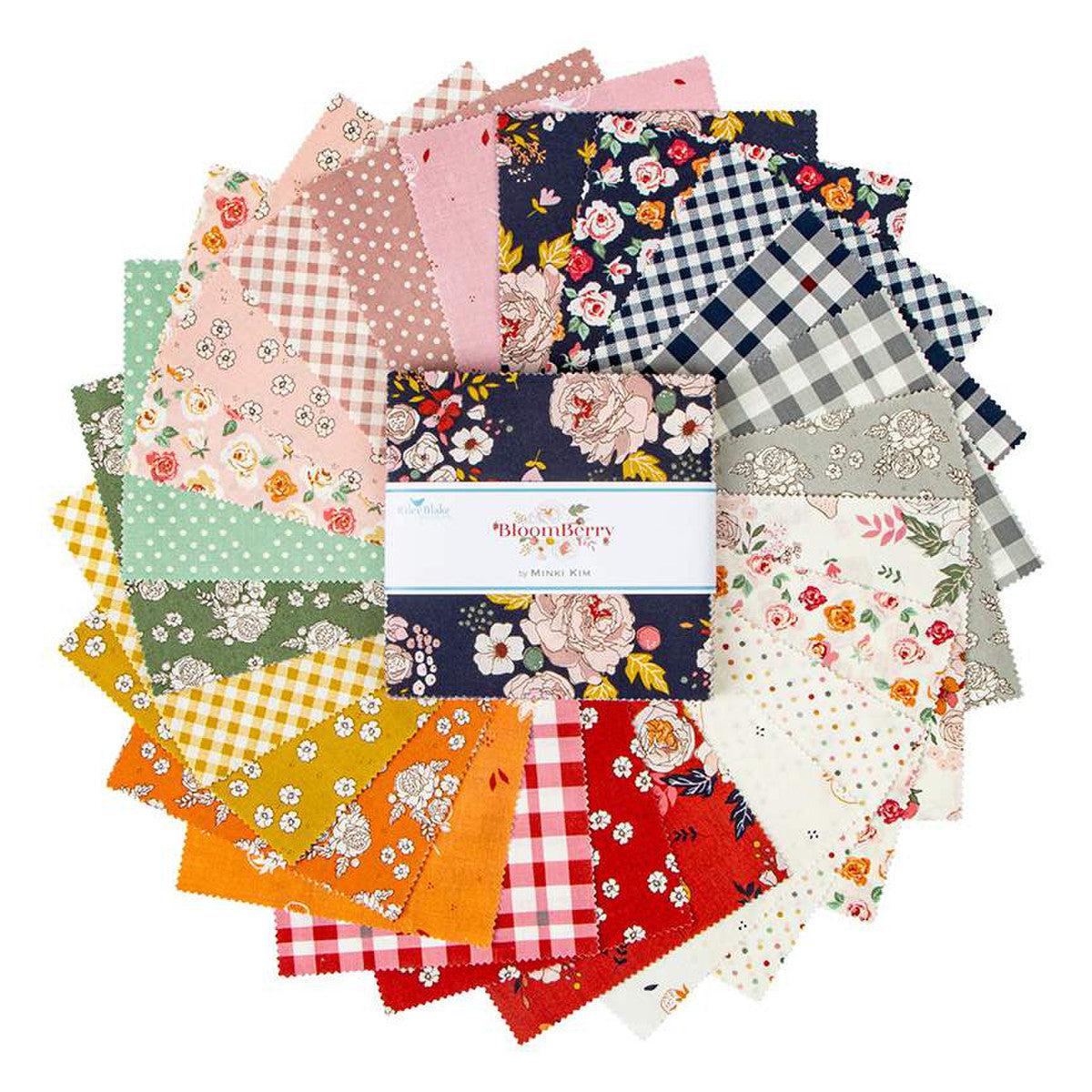 BloomBerry 5" Charm Pack-Riley Blake Fabrics-My Favorite Quilt Store