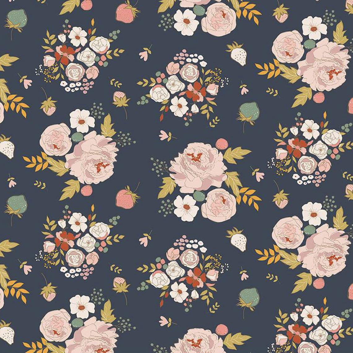 BloomBerry Midnight Main Fabric