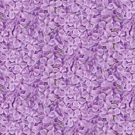 Bloomerang Lavender Packed Flowers Fabric