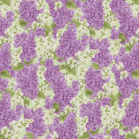 Bloomerang Multi Packed Lilacs Fabric-Henry Glass Fabrics-My Favorite Quilt Store