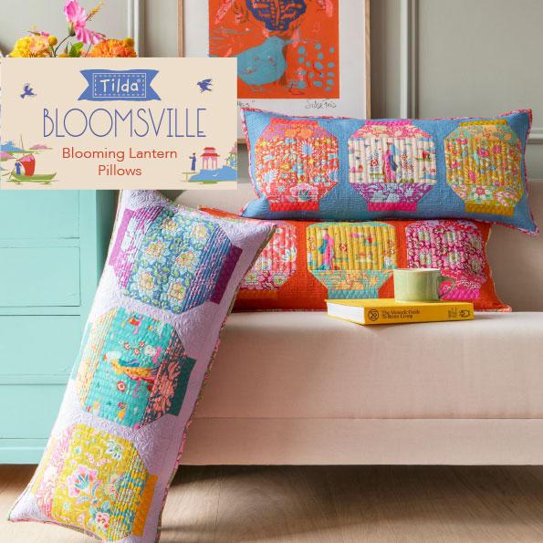 Bloomsville Blooming Lantern Pillows Pattern - Digital Download