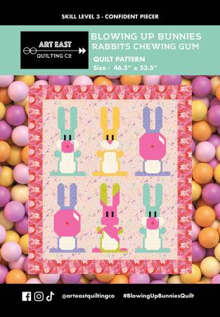Blowing Up Bunnies Quilt Pattern-Art East Quilting CO-My Favorite Quilt Store