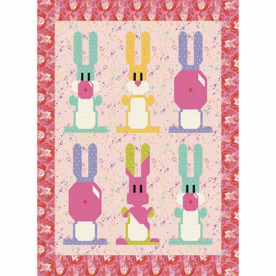 Blowing Up Bunnies Quilt Pattern-Art East Quilting CO-My Favorite Quilt Store
