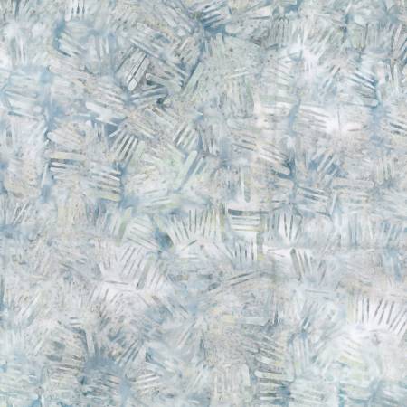 Blue Smoke Light Blue Sticks Batik Fabric