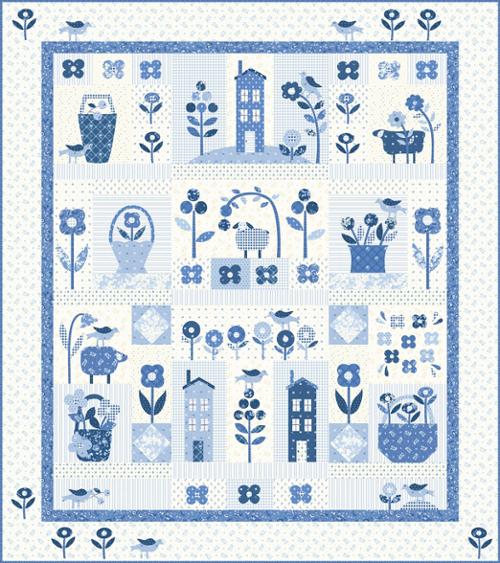 Blueberry Delight BOM Kit-Moda Fabrics-My Favorite Quilt Store