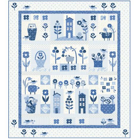 Blueberry Delight BOM Kit-Moda Fabrics-My Favorite Quilt Store