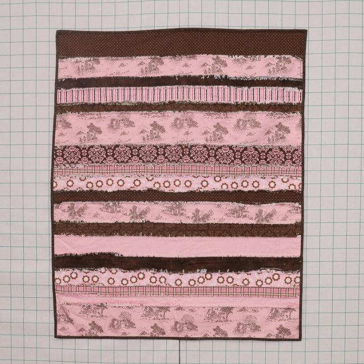 Blush and Brownie Baby Quilt - Fully Finished Quilt-My Favorite Quilt Store-My Favorite Quilt Store