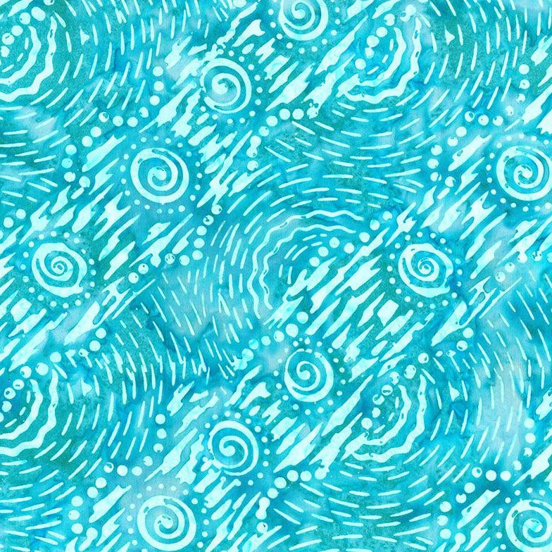 Boardwalk Dreams Carribean Movement Batik Fabric