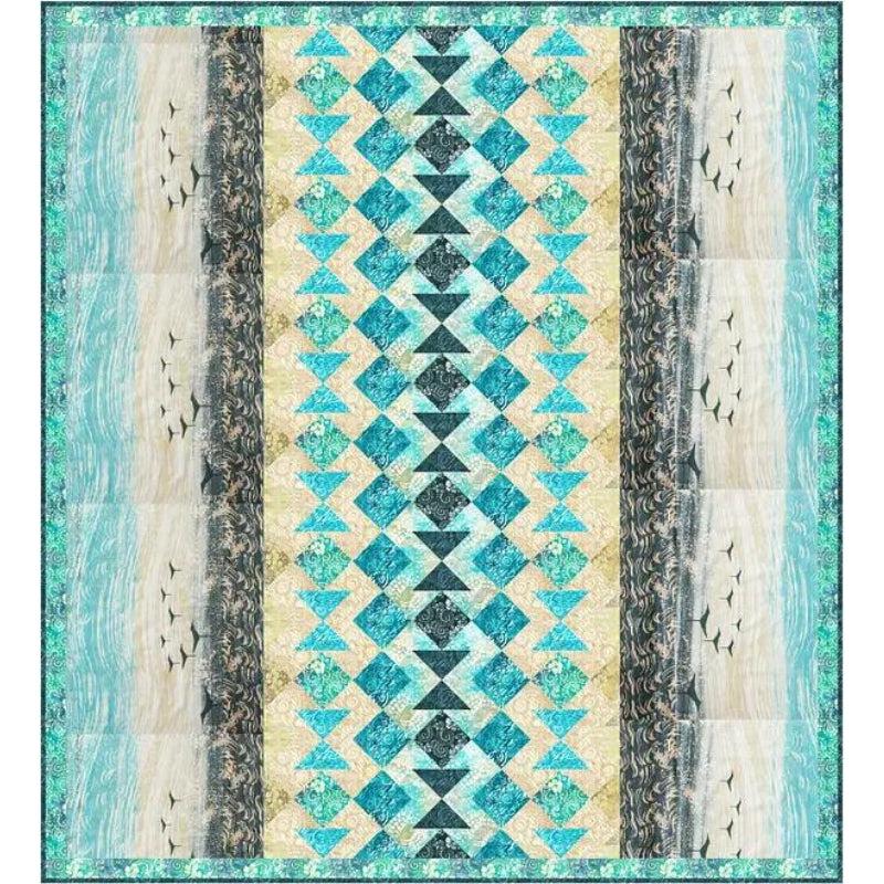 Boardwalk Dreams Ripples in the Sand Shoreline Quilt Kit-Northcott Fabrics-My Favorite Quilt Store