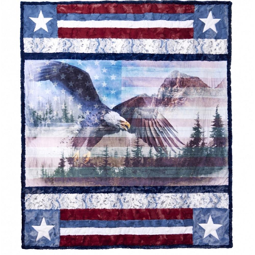 Borderline Home of The Brave Cuddle® Quilt Kit