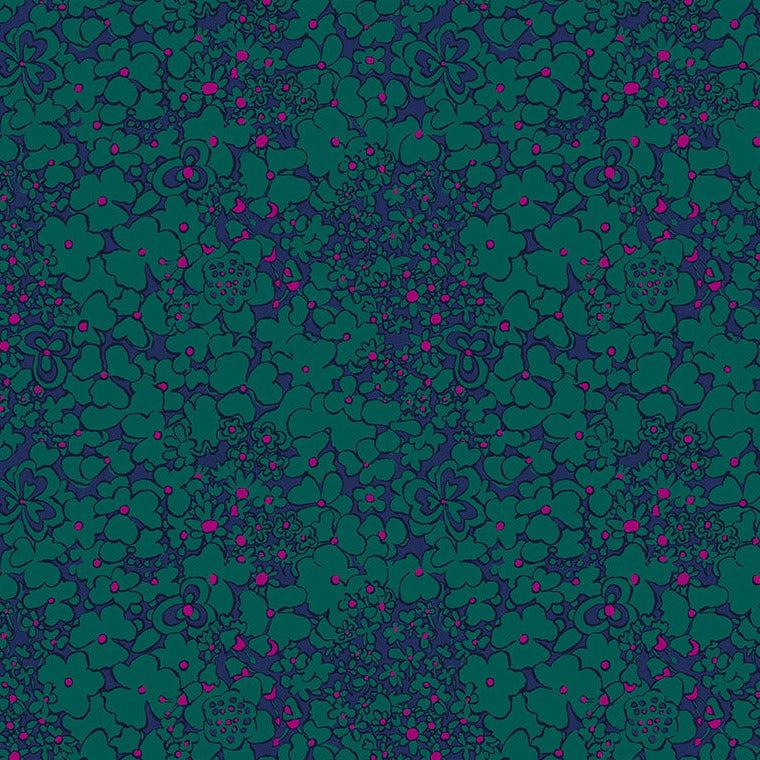 Botanica Teal Periwinkle Fabric