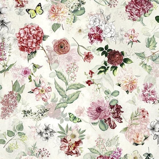 Botanical Charm Vintage Tossed Stems Fabric-Hoffman Fabrics-My Favorite Quilt Store