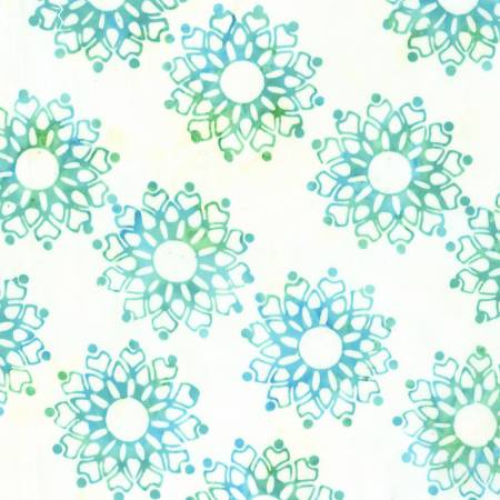 Breezy Brights Turquoise Medallion Batik Fabric-Windham Fabrics-My Favorite Quilt Store