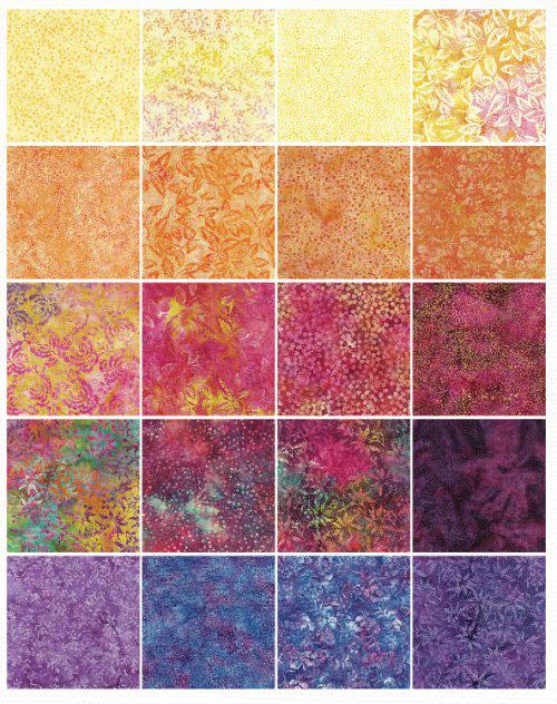 Buds and Blooms Batik 10" Island Stack-Island Batik-My Favorite Quilt Store